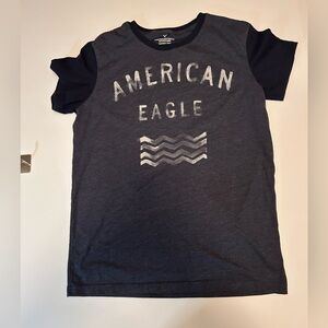 American Eagle Outfitters Navy Graphic Tee